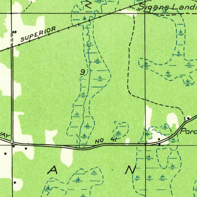 United States Geological Survey Carlshend, MI (1932, 31680-Scale) digital map