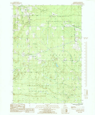 United States Geological Survey Carlshend, MI (1985, 24000-Scale) digital map