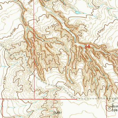 United States Geological Survey Carlson Coulee, MT (1970, 24000-Scale) digital map