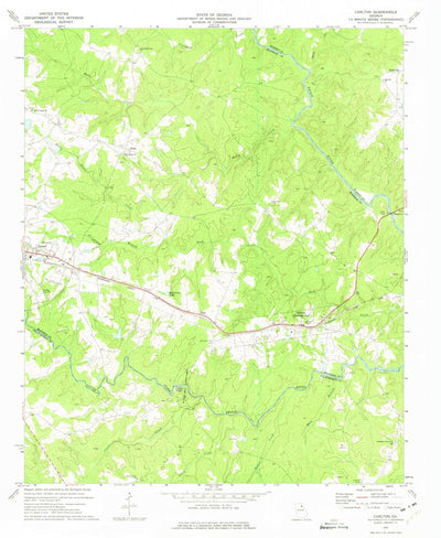 United States Geological Survey Carlton, GA (1972, 24000-Scale) digital map