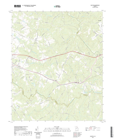 United States Geological Survey Carlton, GA (2020, 24000-Scale) digital map