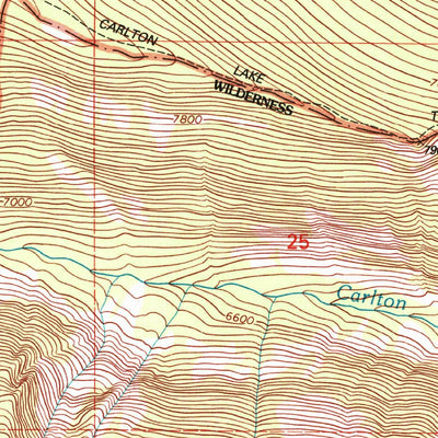 United States Geological Survey Carlton Lake, MT (1998, 24000-Scale) digital map