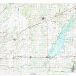 United States Geological Survey Carlyle Lake, IL (1985, 100000-Scale) digital map