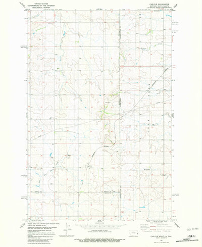United States Geological Survey Carlyle, MT-ND (1981, 24000-Scale) digital map