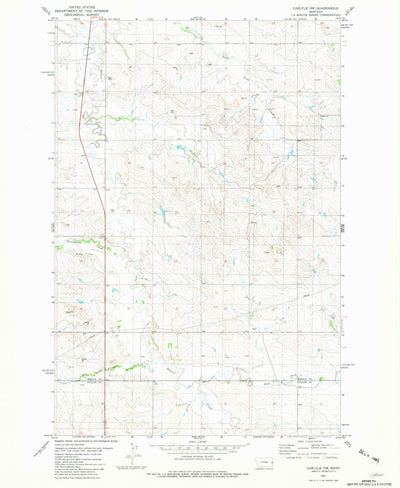 United States Geological Survey Carlyle NW, MT (1981, 24000-Scale) digital map