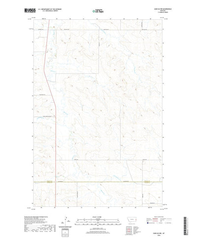 United States Geological Survey Carlyle NW, MT (2020, 24000-Scale) digital map