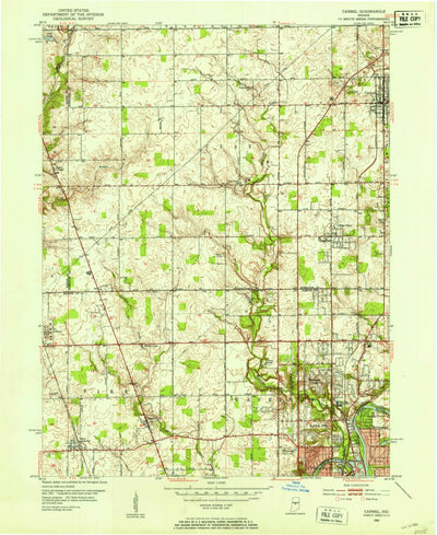 United States Geological Survey Carmel, IN (1952, 24000-Scale) digital map