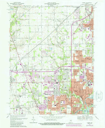 United States Geological Survey Carmel, IN (1967, 24000-Scale) digital map