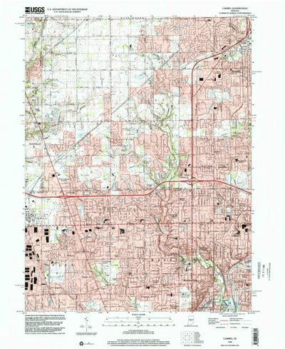 United States Geological Survey Carmel, IN (1998, 24000-Scale) digital map