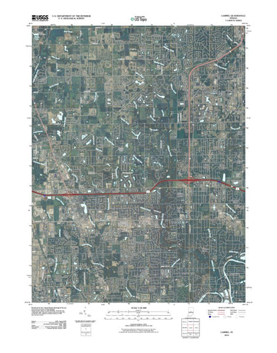 United States Geological Survey Carmel, IN (2010, 24000-Scale) digital map