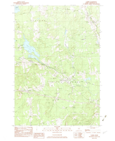United States Geological Survey Carmel, ME (1982, 24000-Scale) digital map