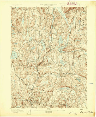 United States Geological Survey Carmel, NY-CT (1893, 62500-Scale) digital map