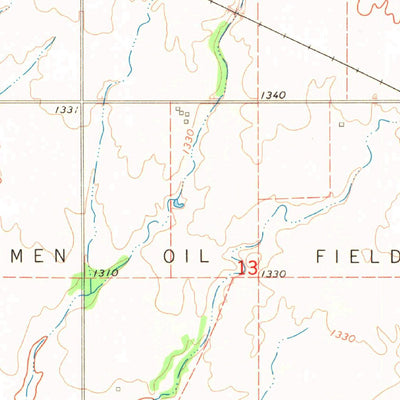 United States Geological Survey Carmen, OK (1968, 24000-Scale) digital map