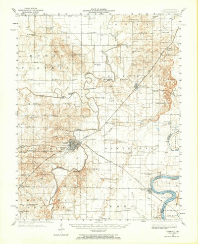 United States Geological Survey Carmi, IL-IN (1940, 62500-Scale) digital map