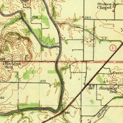 United States Geological Survey Carmi, IL-IN (1943, 62500-Scale) digital map