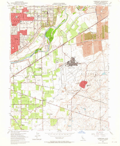 United States Geological Survey Carmichael, CA (1954, 24000-Scale) digital map