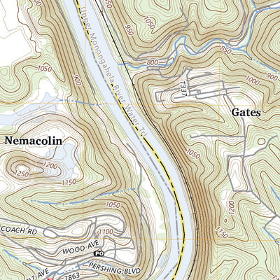 United States Geological Survey Carmichaels, PA (2023, 24000-Scale) digital map