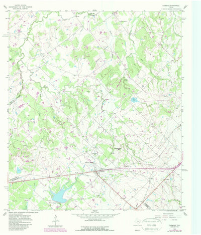 United States Geological Survey Carmine, TX (1958, 24000-Scale) digital map