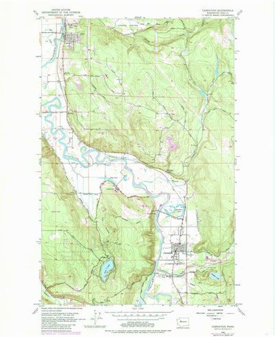 United States Geological Survey Carnation, WA (1953, 24000-Scale) digital map