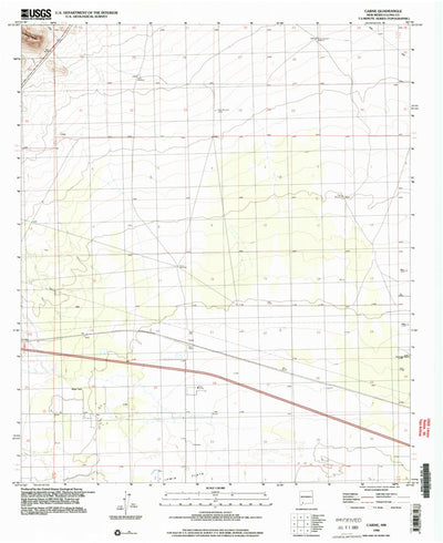 United States Geological Survey Carne, NM (1996, 24000-Scale) digital map