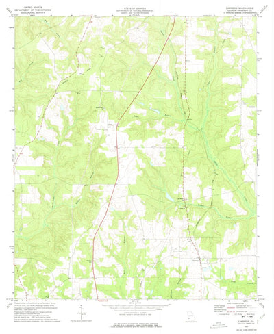 United States Geological Survey Carnegie, GA (1973, 24000-Scale) digital map