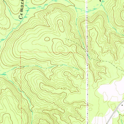 United States Geological Survey Carnegie, GA (1973, 24000-Scale) digital map