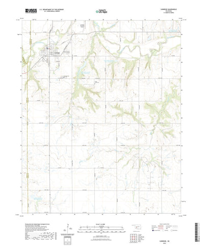 United States Geological Survey Carnegie, OK (2022, 24000-Scale) digital map