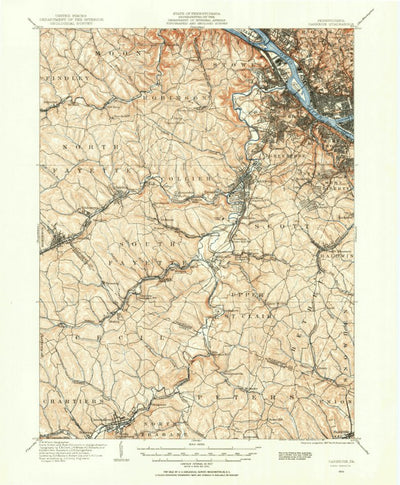 United States Geological Survey Carnegie, PA (1904, 62500-Scale) digital map
