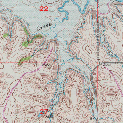 United States Geological Survey Carneiro, KS (1957, 24000-Scale) digital map