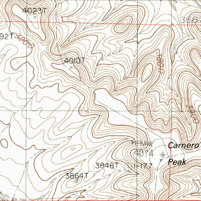 United States Geological Survey Carnero Peak, NM (1985, 24000-Scale) digital map