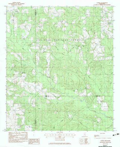 United States Geological Survey Carnes, MS (1983, 24000-Scale) digital map