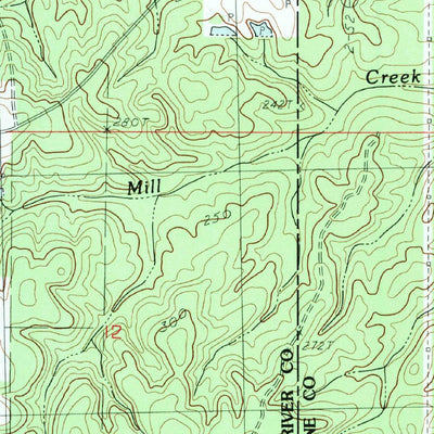 United States Geological Survey Carnes, MS (1983, 24000-Scale) digital map