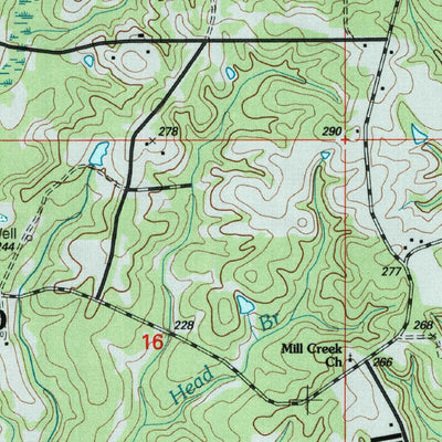 United States Geological Survey Carnes, MS (2000, 24000-Scale) digital map