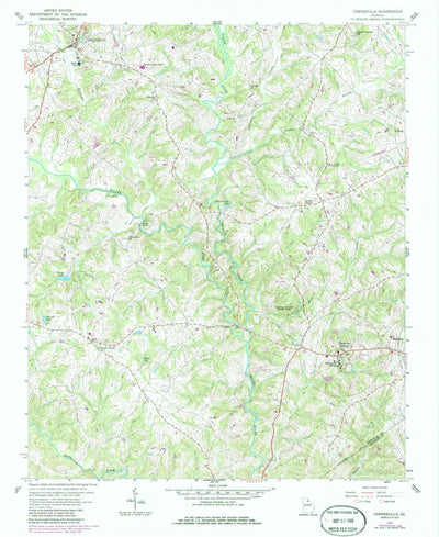 United States Geological Survey Carnesville, GA (1959, 24000-Scale) digital map