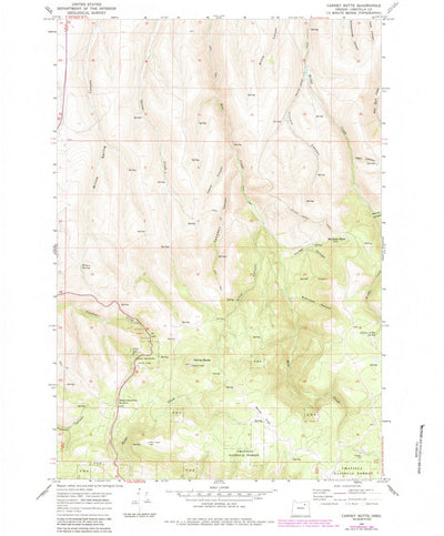 United States Geological Survey Carney Butte, OR (1967, 24000-Scale) digital map