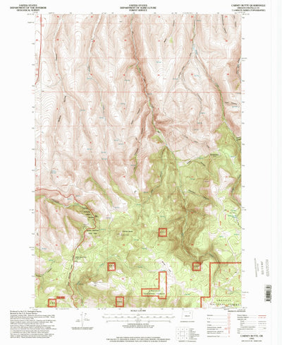 United States Geological Survey Carney Butte, OR (1995, 24000-Scale) digital map