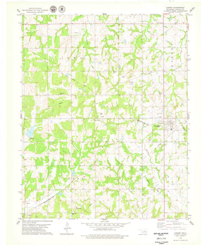 United States Geological Survey Carney, OK (1978, 24000-Scale) digital map