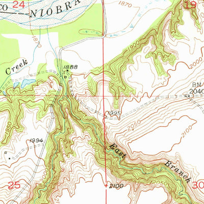United States Geological Survey Carns, NE (1949, 24000-Scale) digital map