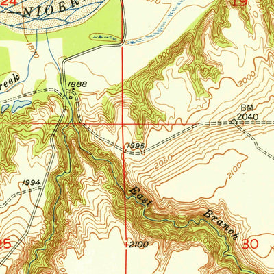 United States Geological Survey Carns, NE (1950, 24000-Scale) digital map