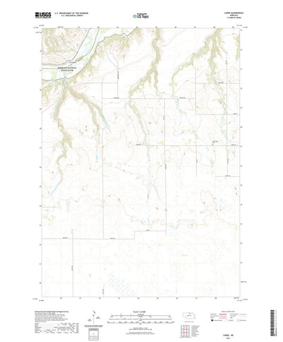 United States Geological Survey Carns, NE (2021, 24000-Scale) digital map