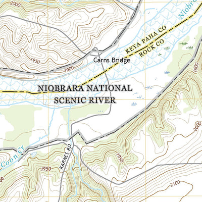 United States Geological Survey Carns, NE (2021, 24000-Scale) digital map