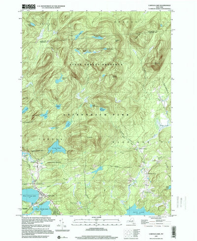 United States Geological Survey Caroga Lake, NY (1997, 24000-Scale) digital map
