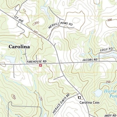 United States Geological Survey Carolina, AL (2021, 24000-Scale) digital map