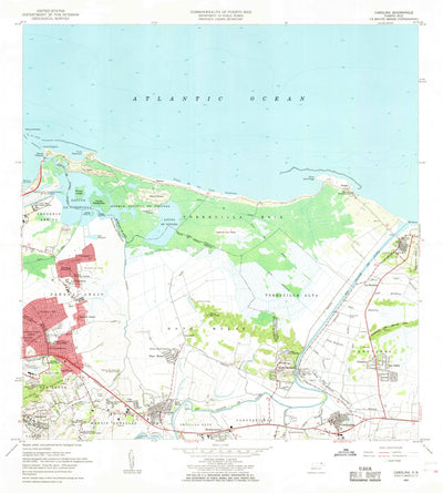 United States Geological Survey Carolina, PR (1963, 20000-Scale) digital map
