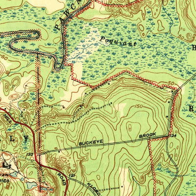 United States Geological Survey Carolina, RI (1943, 31680-Scale) digital map