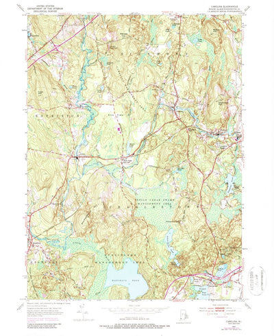 United States Geological Survey Carolina, RI (1953, 24000-Scale) digital map
