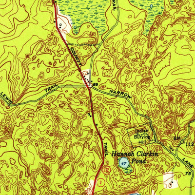United States Geological Survey Carolina, RI (1953, 31680-Scale) digital map