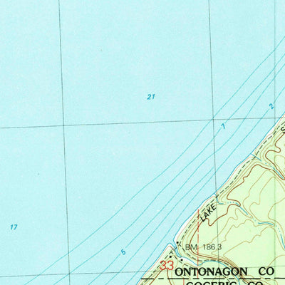 United States Geological Survey Carp River, MI (1980, 25000-Scale) digital map