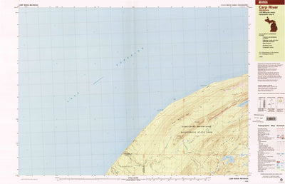 United States Geological Survey Carp River, MI (1994, 25000-Scale) digital map