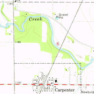 United States Geological Survey Carpenter, IA-MN (1972, 24000-Scale) digital map